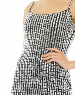 Beaded Tank Mini Dress -Women's Skirt 10782 BLK 3 WS