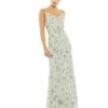 Sleeveless Beaded Slip Dress Gown 2 Sleeveless Beaded Slip Dress Gown -Women's Skirt 10806 Silver AB