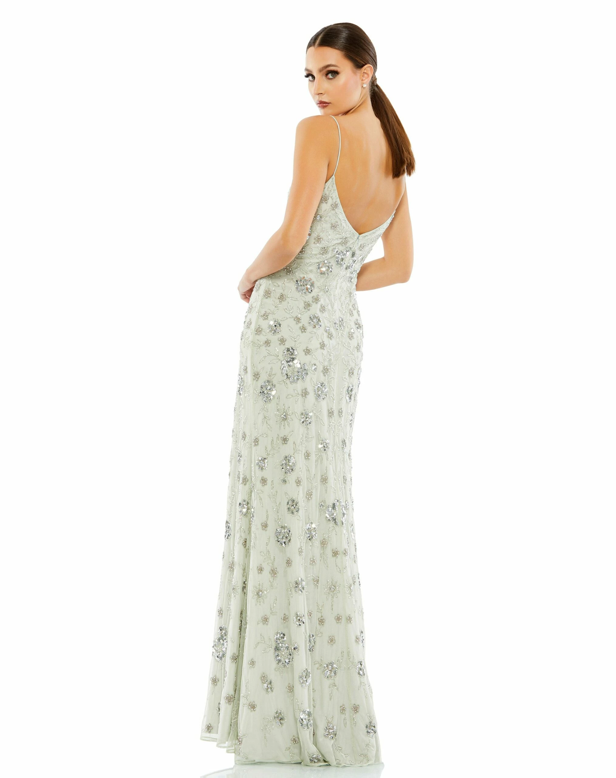 Sleeveless Beaded Slip Dress Gown 4 Sleeveless Beaded Slip Dress Gown - Image 2