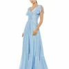 FLOUNCE SLEEVE GOWN -Women's Skirt 11256 Periwinkle AB