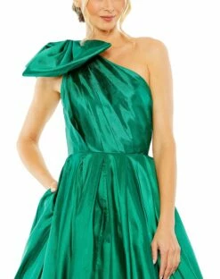 One Shoulder Bow Detail Ballgown -Women's Skirt 11599 EME 3 WS
