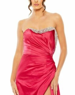 Strapless Rouched Embellished Gown 7 Strapless Rouched Embellished Gown -Women's Skirt 11691 HOT 3 WS