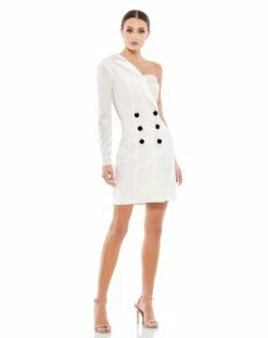 One Sleeve Tuxedo Dress
