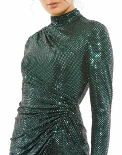 Long Sleeve Sequin Mini Dress -Women's Skirt 12502 GZZ 3 WS