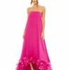 Strapless Flare Feather Hem Gown -Women's Skirt 13001 FUC Default 1 WS