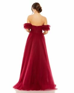 Off The Shoulder Tulle A Line Gown -Women's Skirt 20517 WIN 2 WS