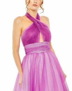 Cross Front Tulle Dress -Women's Skirt 20554 POM 3 WS