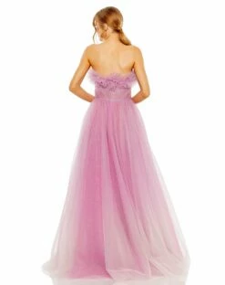 Strapless Glitter Tulle Gown -Women's Skirt 20555 LIB 2 WS