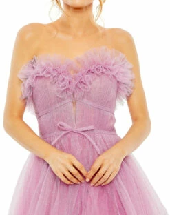 Strapless Glitter Tulle Gown -Women's Skirt 20555 LIB 3 WS