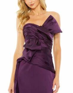 Strapless Bow Front Detailed Gown -Women's Skirt 20585 AUB 3 WS