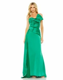 Strapless Bow Front Detailed Gown -Women's Skirt 20585 EME Default 1 WS