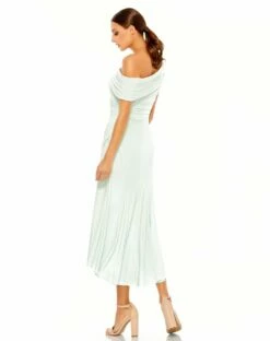 Ruched Off-The-Shoulder Midi Dress -Women's Skirt 26484 MIN 2 WS