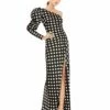 One Sleeve Polka Dot Sheath Gown 1 One Sleeve Polka Dot Sheath Gown -Women's Skirt 26515 BWH Default 1 WS
