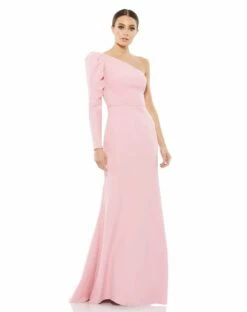 One Shoulder Puff Sleeve Gown -Women's Skirt 26592 RSP Default 1 WS