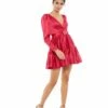 Tiered V-Neck Belted Mini Dress -Women's Skirt 26657 RGU Default 1 WS