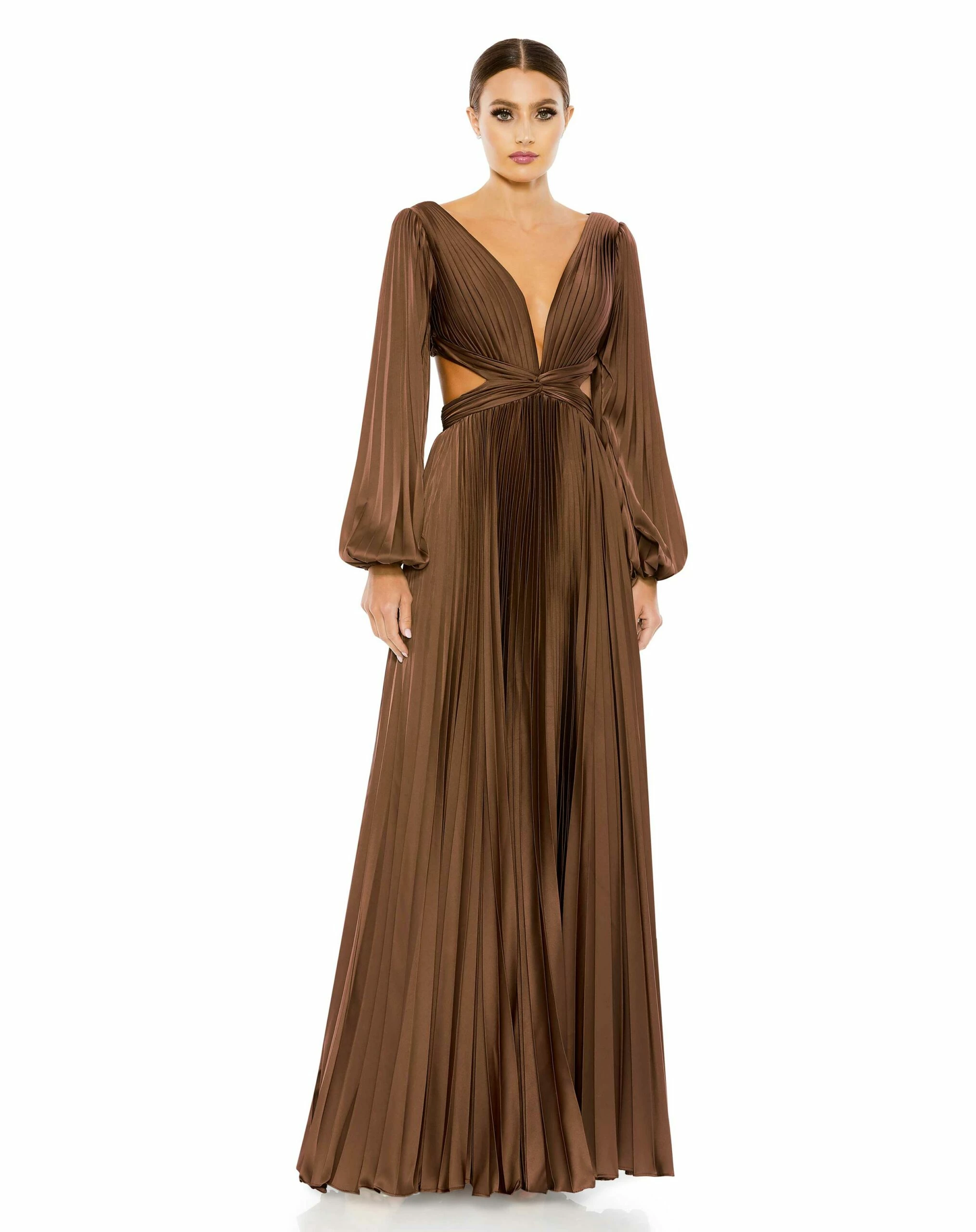 Long Sleeve Cut Out Gown 6 Long Sleeve Cut Out Gown - Image 4