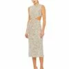 Sequin Front Twist Cut Out Column Dress 2 Sequin Front Twist Cut Out Column Dress -Women's Skirt 27022 NUD Default 1 WS