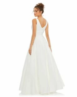Classic Sleeveless A-Line Ball Gown -Women's Skirt 48924 WHT 2 WS