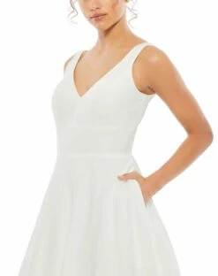 Classic Sleeveless A-Line Ball Gown -Women's Skirt 48924 WHT 3 WS