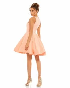 High Neck Sleeveless Skater Dress -Women's Skirt 48928 DRM 2 WS