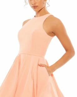 High Neck Sleeveless Skater Dress -Women's Skirt 48928 DRM 3 WS