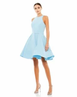 High Neck Sleeveless Skater Dress -Women's Skirt 48928 IBL 1 WS