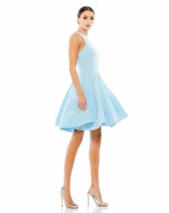 High Neck Sleeveless Skater Dress -Women's Skirt 48928 IBL 4 WS