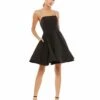 Fit & Flare Embellished Mini Dress With Pockets 2 Fit & Flare Embellished Mini Dress With Pockets -Women's Skirt 49106 BLK Default 1 WS
