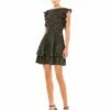 Metallic Flutter Sleeve Polkadot Dress -Women's Skirt 49130 BGO Default 1 WS