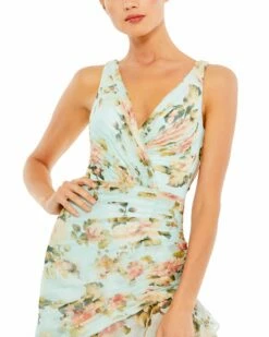 Floral Print Asymmetrical Ruffle Hem Dress 10 Floral Print Asymmetrical Ruffle Hem Dress -Women's Skirt 49144 BFO 3 WS