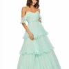 Tiered Chiffon Ball Gown -Women's Skirt 49245H Mint AB 1