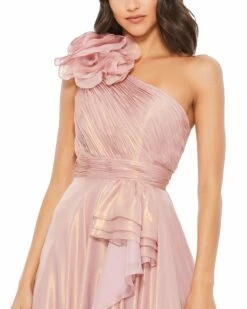 Iridescent One Shoulder Rosette Ball Gown -Women's Skirt 49252 ROG 3 WS