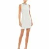 Bejeweled Bodycon Mini Dress 2 Bejeweled Bodycon Mini Dress -Women's Skirt 49280 WHT Default 1 WS