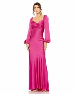Sweetheart Neckline Puff Sleeve Gown -Women's Skirt 49519 MAG Default 1 WS