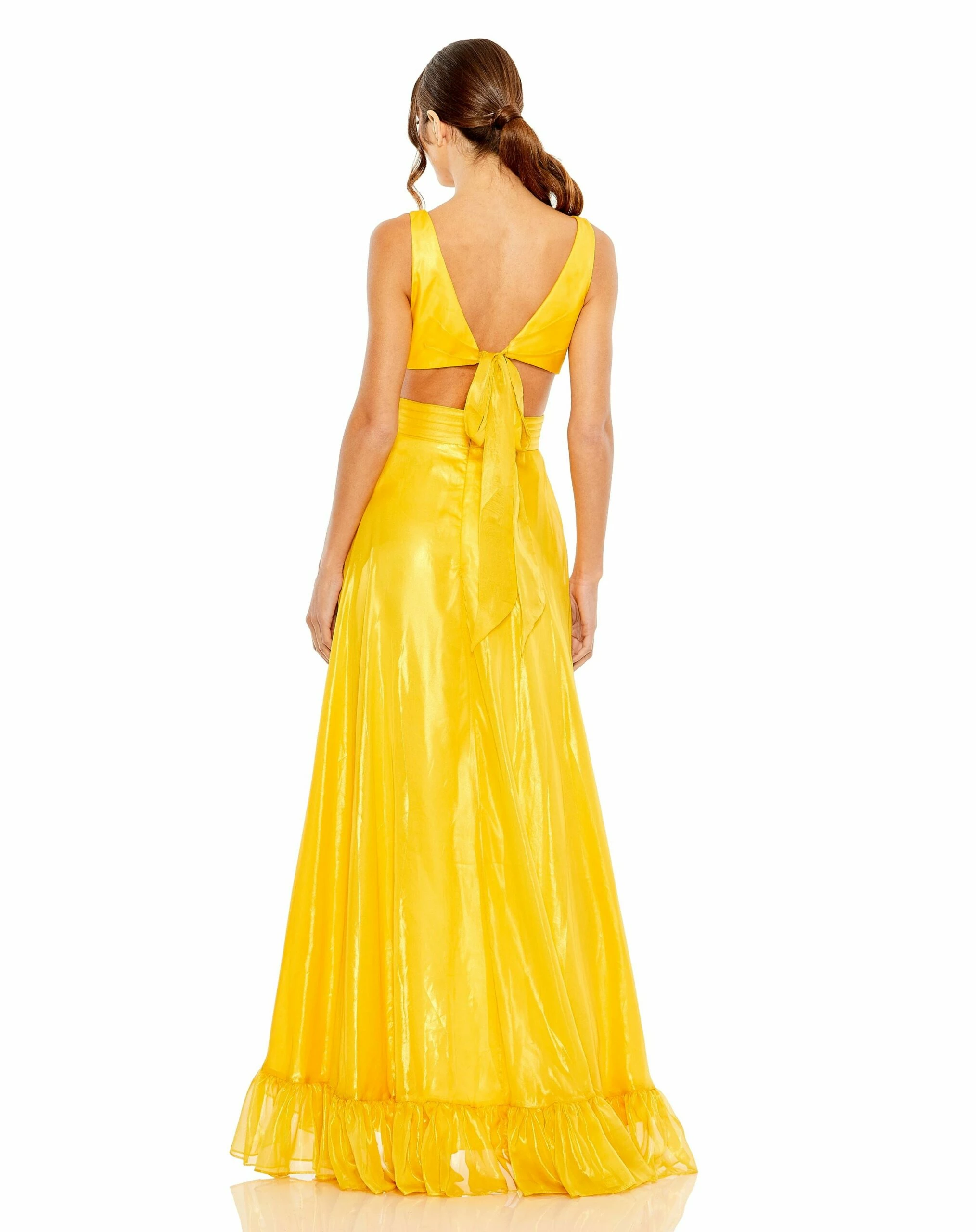 Cut Out High Low Ruffle Gown 13 Cut Out High Low Ruffle Gown - Image 11