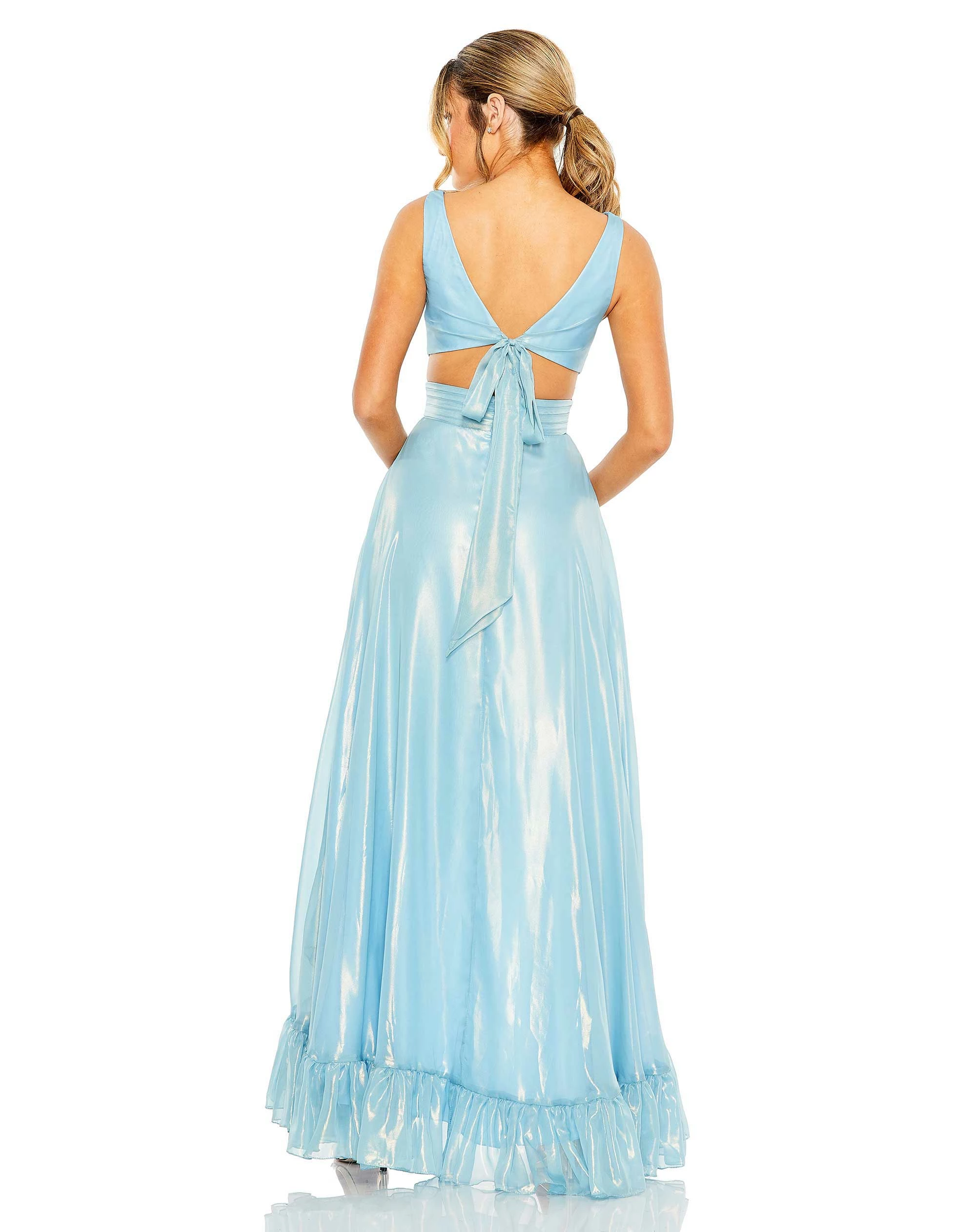 Cut Out High Low Ruffle Gown 4 Cut Out High Low Ruffle Gown - Image 2