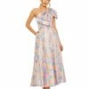 One Shoulder Embroidered Floral A Line Dress -Women's Skirt 49623 PIM Default 1 WS