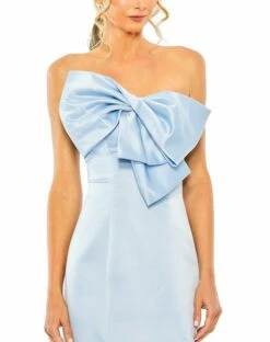 Strapless Bow Mermaid Gown 10 Strapless Bow Mermaid Gown -Women's Skirt 49701 PowderBlue CL