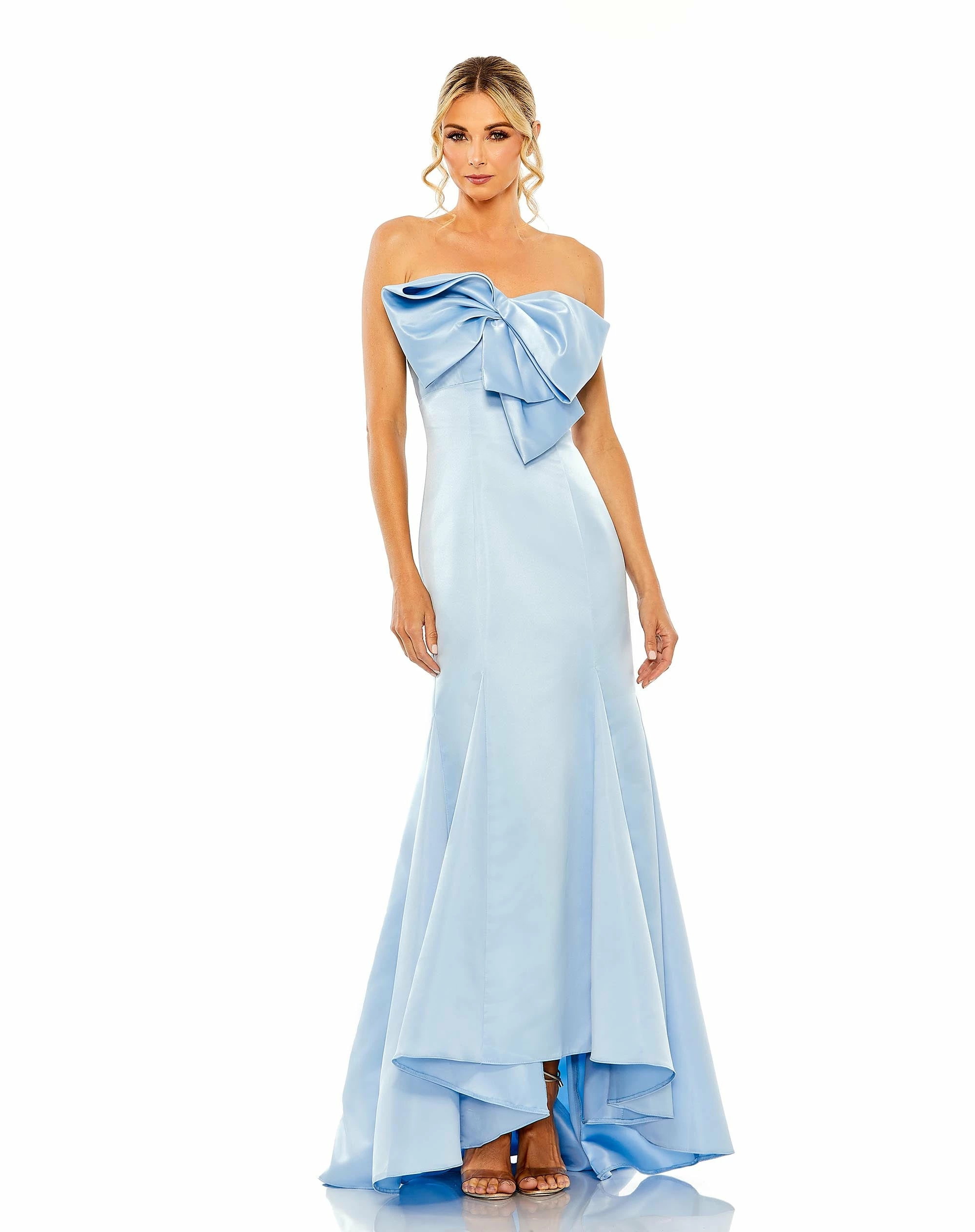 Strapless Bow Mermaid Gown 3 Strapless Bow Mermaid Gown