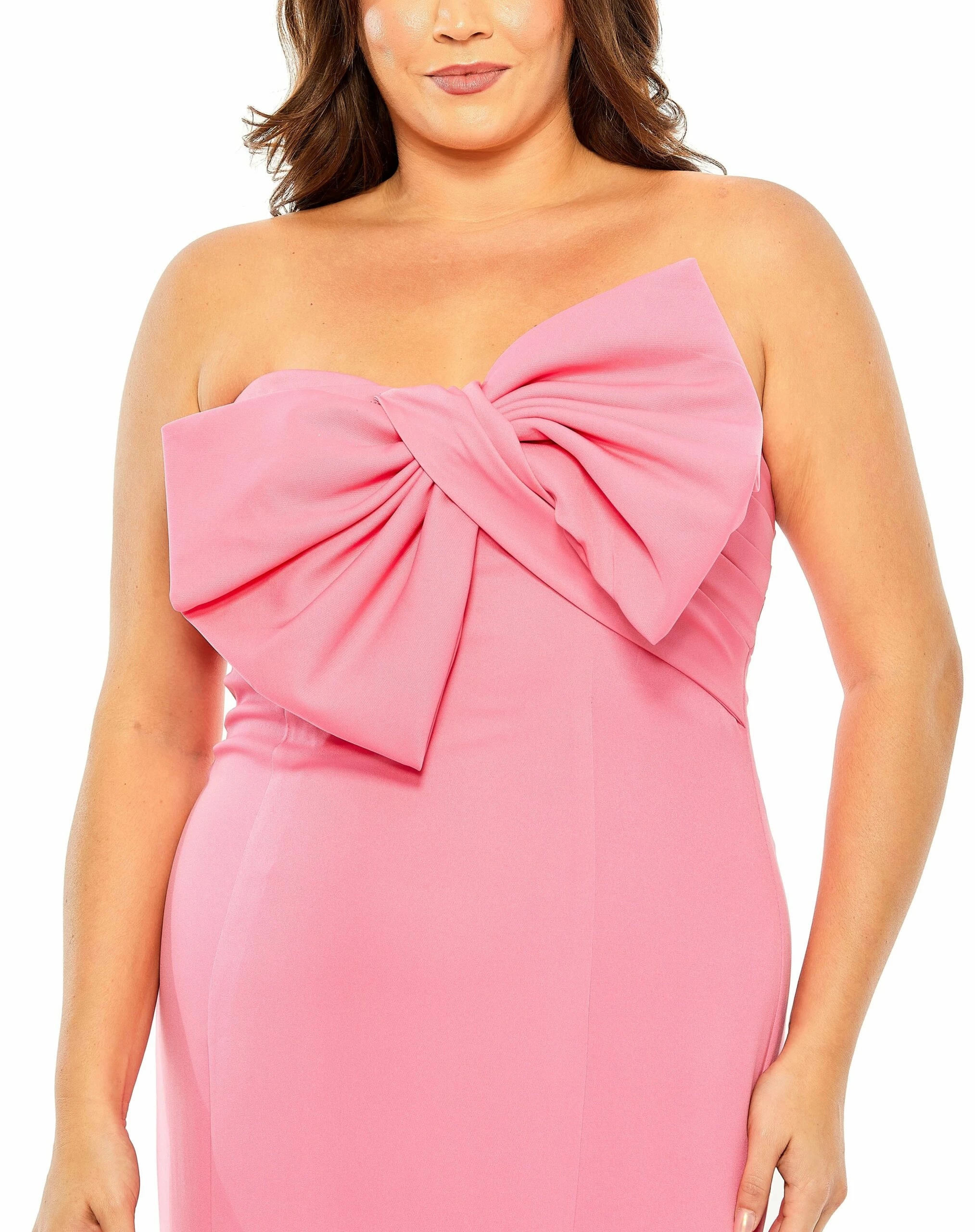 Bow Front Crepe Gown (Plus) 5 Bow Front Crepe Gown (Plus) - Image 3