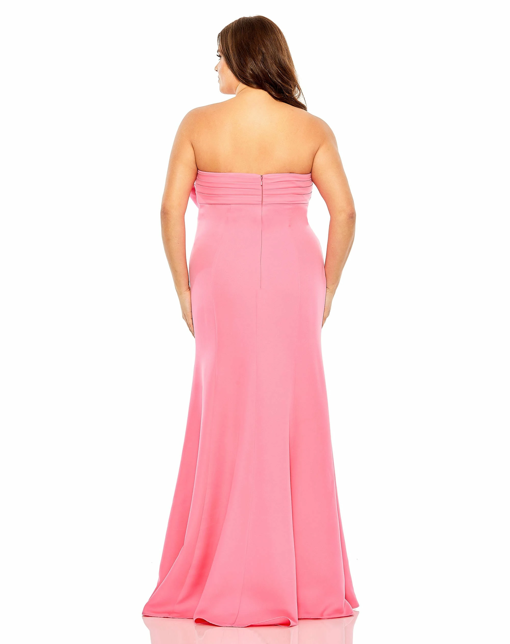 Bow Front Crepe Gown (Plus) 4 Bow Front Crepe Gown (Plus) - Image 2