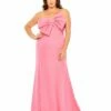 Bow Front Crepe Gown (Plus) -Women's Skirt 49709W CNP Default 1 WS