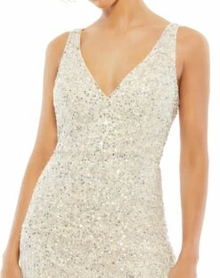 Beaded Fringe Sequined Mini Dress -Women's Skirt 4971 NUS 3 WS