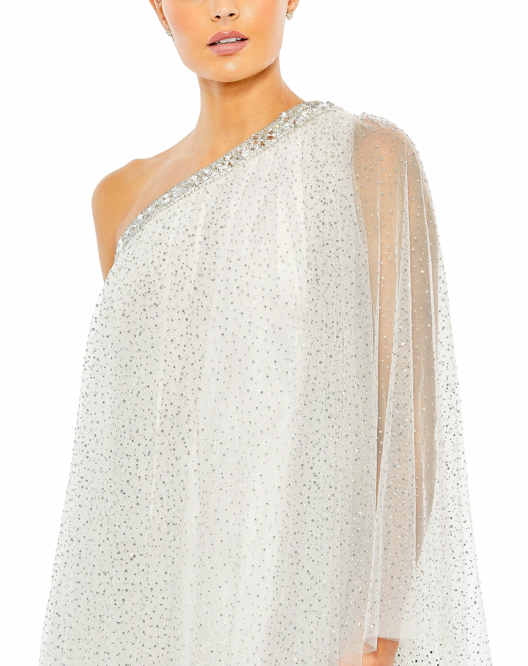 Rhinestone Embellished Waistband A Line Skirt 5 Rhinestone Embellished Waistband A Line Skirt - Image 3