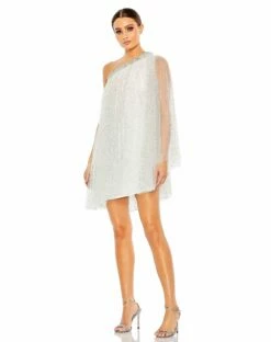 Rhinestone Embellished Waistband A Line Skirt