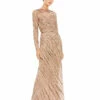 Long Sleeve Beaded Column Gown -Women's Skirt 5240 MOC Default 1 WS