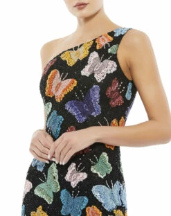 Butterfly Sequin Mini Dress -Women's Skirt 5301 bmu 3 ws