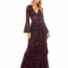 Embellished Bell Sleeve Tiered Gown 1 Embellished Bell Sleeve Tiered Gown -Women's Skirt 5442 BCY Default 1 WS