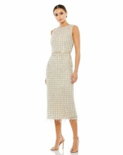 SLEEVELESS MIDI DRESS -Women's Skirt 5471 NUD Default 1 WS