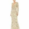 Long Sleeve Floral Embellished Gown -Women's Skirt 5503 NUM Default 1 WS